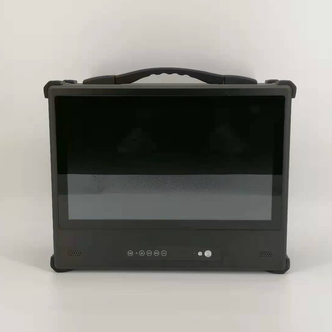 17.3寸触摸屏机箱,钢化玻璃机箱 支持atx主板 导播一体机箱 水冷