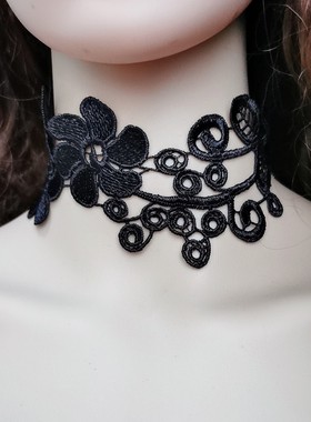 花朵项链抖音蕾丝摄影女