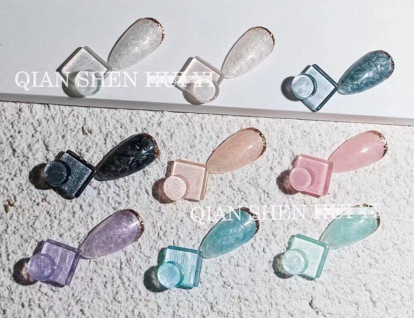 珍珠网红流行秋冬色闪光甲油胶
