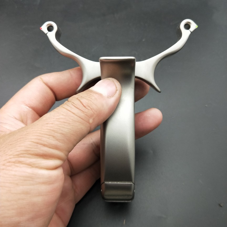 弹弓钛合金竞技实战私人扁皮筋