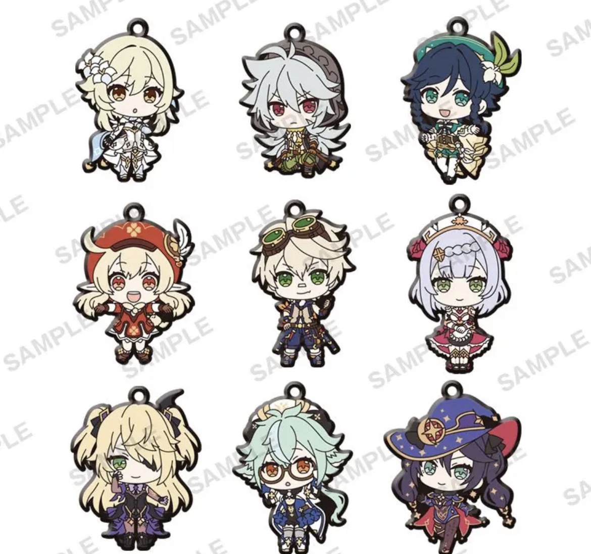 赤目原神日谷钥匙扣扭蛋温迪