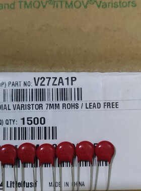 供应 V27ZA1P P27Z1 现货 原装 进口 力特 压敏电阻 直径7Mm