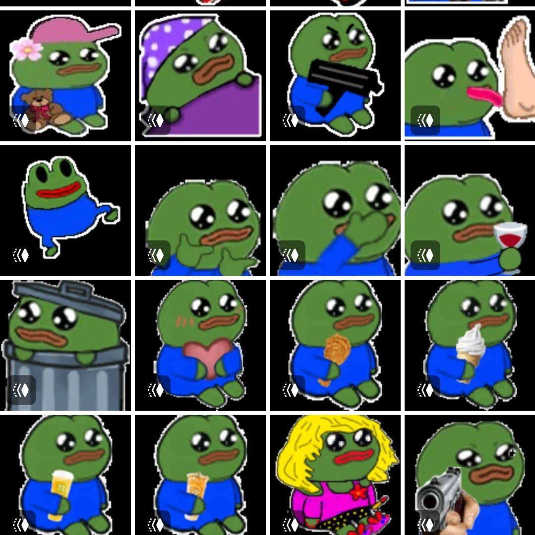 悲伤蛙幼年蛙微信表情包40个