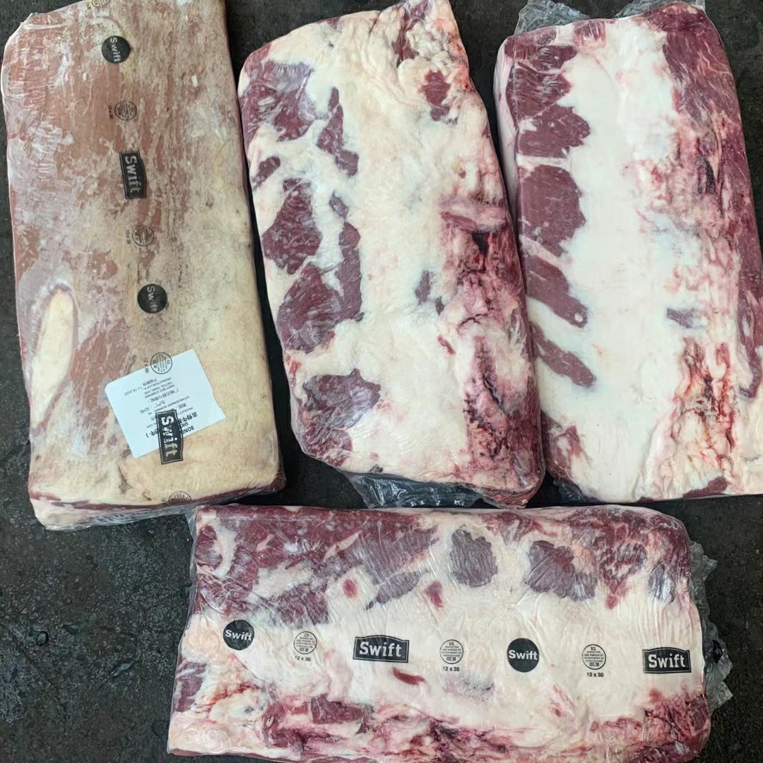 美国3D肥牛swift牛腹五花肉火锅烤肉切片整条原切进口牛肉