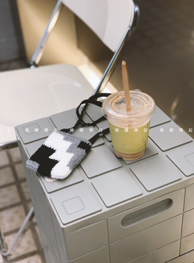 手工自制sillage挂脖耳机包 编织拼接斜挎包yuthanan同款手机挂包