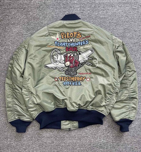 小恶魔MA1飞行员棉服空军夹克男女棉衣2211 飞行家阿美咔叽棒球服