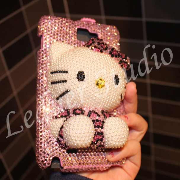 hellokitty双面保护套iphone13/12/11promax贴钻手机壳华为手机壳