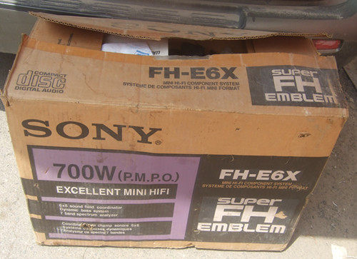 二手原装日本进口99成新Sony/索尼FH-E6X组合音响原包装说明书..