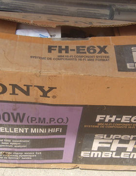 二手原装日本进口99成新Sony/索尼FH-E6X组合音响原包装说明书..