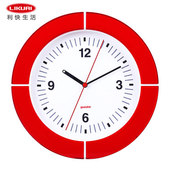 利快意大利进口Guzzini简洁静音钟表挂钟装 饰时钟客厅卧室挂表