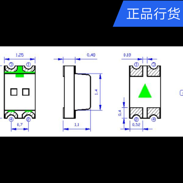 高亮LED贴片灯珠0805红绿双色发光二极管2012红翠绿0805双色灯珠