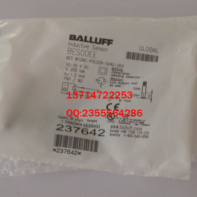 全新原装 德国巴鲁夫BALLUFF接近开关 BES M12ME-PSC20B-S04G-003