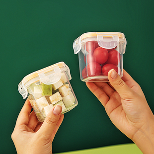 迷你水果便当饭盒婴儿宝宝辅食小学生外出零食分装盒上班族保鲜盒