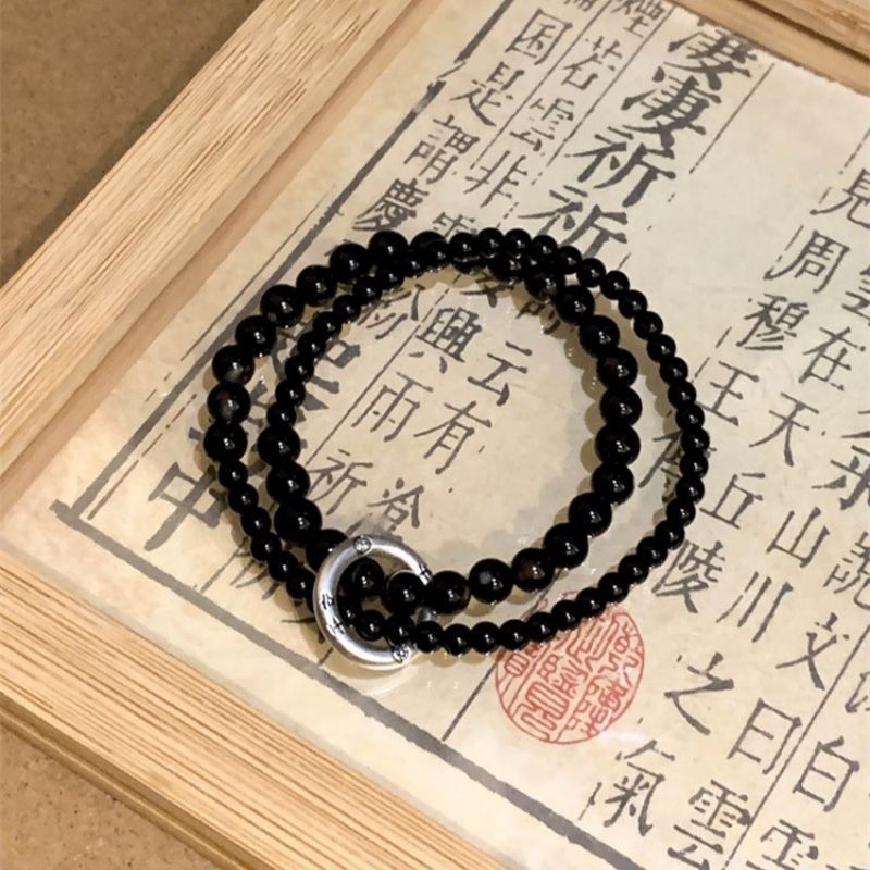 新中式平安扣串珠手链女