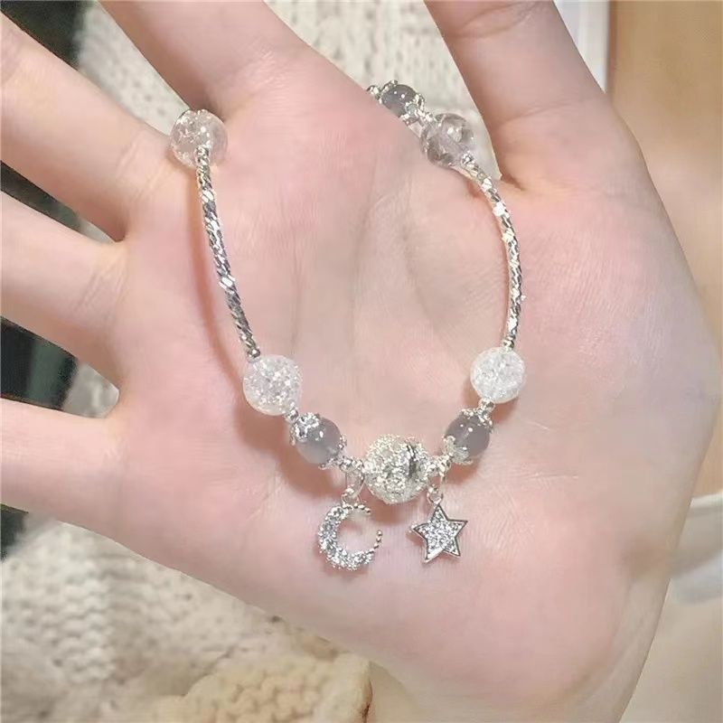 小红书同款星月手链女ins