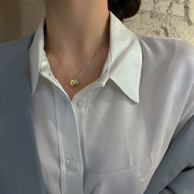 双环设计项链女潮酷辣妹