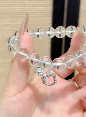 新款甜美冰透10mm手链可