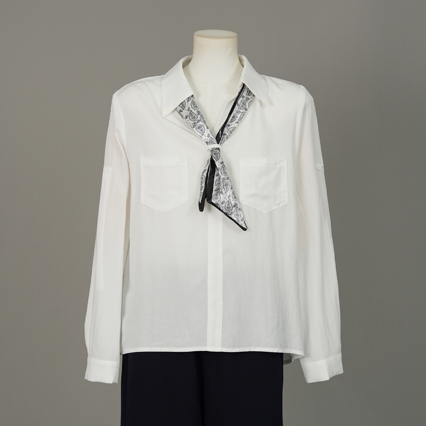 文艺气质宽松舒适衬衫女两穿款