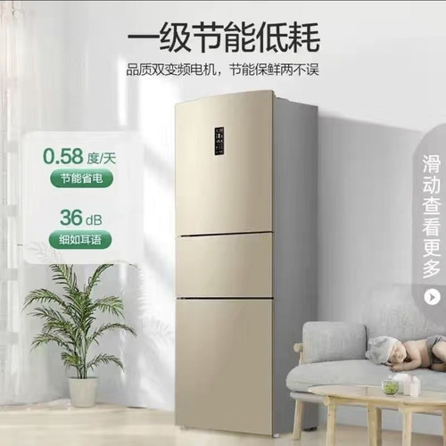 Ronshen/容声 BCD-253WD16NPA三开门风冷无霜一级节能变频冰箱家