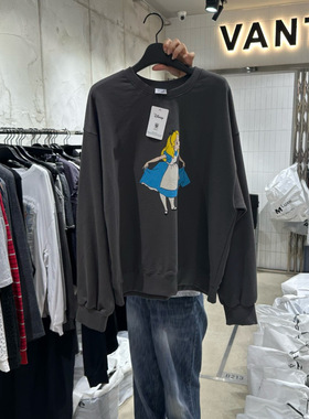 Red1982韩国东大门正品代购 VANTA25秋款新卡通印图长袖卫衣