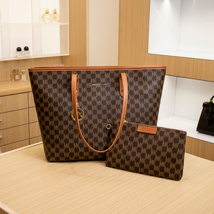 香港代购MK正品女包托特包大容量真皮单肩包大包包女2025春夏新款