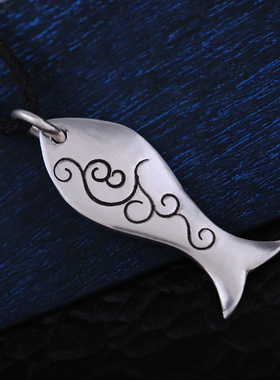 足银单独古法项链配饰挂件吊坠