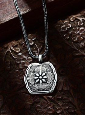 四叶草饰品项坠挂件纯银女