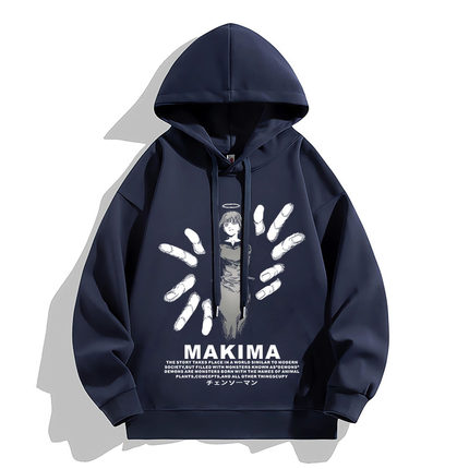 链锯人玛奇玛连帽卫衣日系动漫周边makima cosplay衣服加绒外套潮