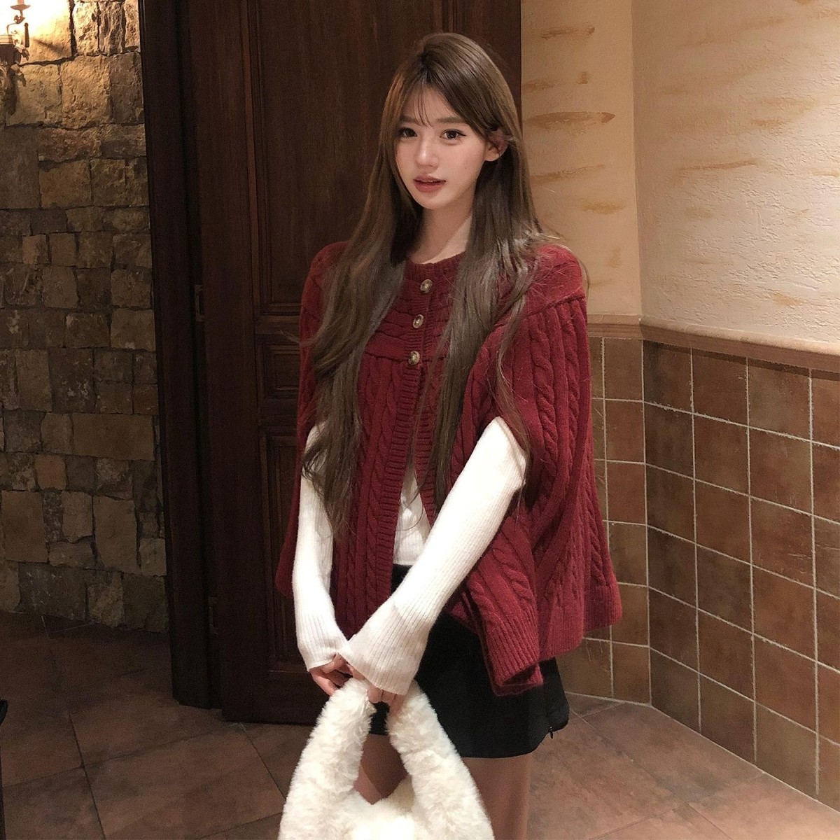 过新年穿搭红色斗篷毛衣女秋冬季2026新巨好看针织衫内搭上衣,女装/女士精品,连衣裙,淘宝优惠券,粉丝福利购,淘宝优惠卷