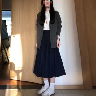 通勤韩系学院风穿搭一整套针织毛衣套装连衣裙子女秋冬季2026新款