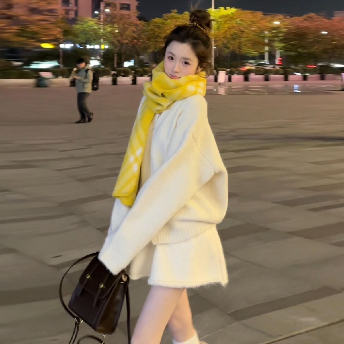 小香风复古针织毛衣连衣裙高端精致两件套秋装韩系超好看冬裙套装,女装/女士精品,时尚套装,淘宝优惠券,粉丝福利购,淘宝优惠卷