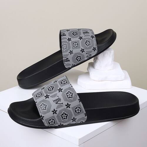 欧洲站拖鞋男款夏季外穿男士防滑软底休闲室外一字拖网红凉拖老花