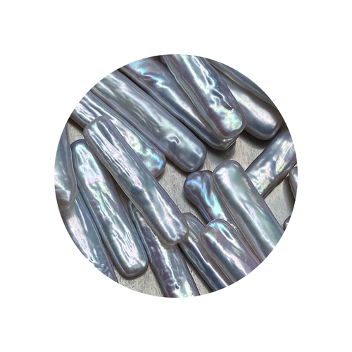 Сильный светлый серебряный синий красочный зубочистка, инопланетная серебряная серебряная жемчужная кольцо, ушной кольцо, непроцветированный дизайн ручной работы.