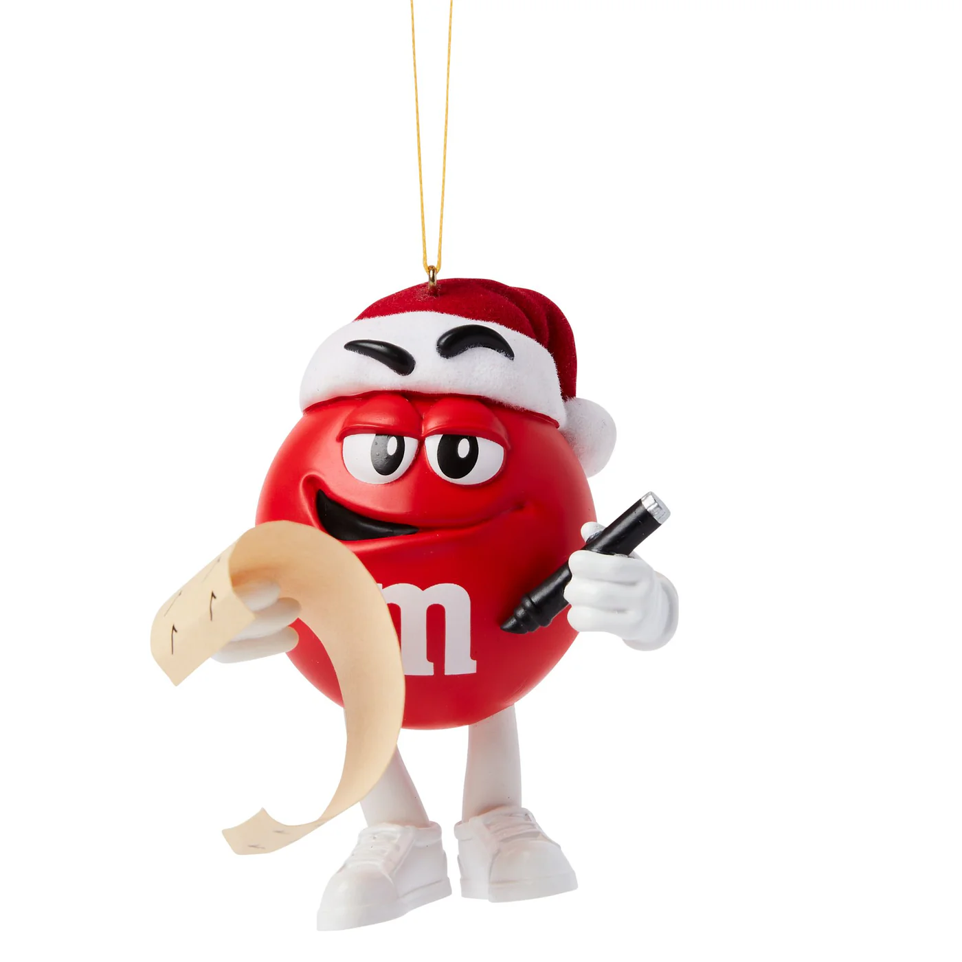 【美国代购】M&M'S红色巧克力豆圣诞节圣诞树挂件