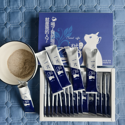 微商正品一只猫咖啡燃Socool饱腹kof星空咖啡溶爆燃渴丹妮笑脸YSO