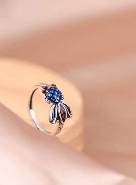 女925纯银甜美百搭戒指寓意好