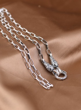 925纯银女复古百搭项链时尚