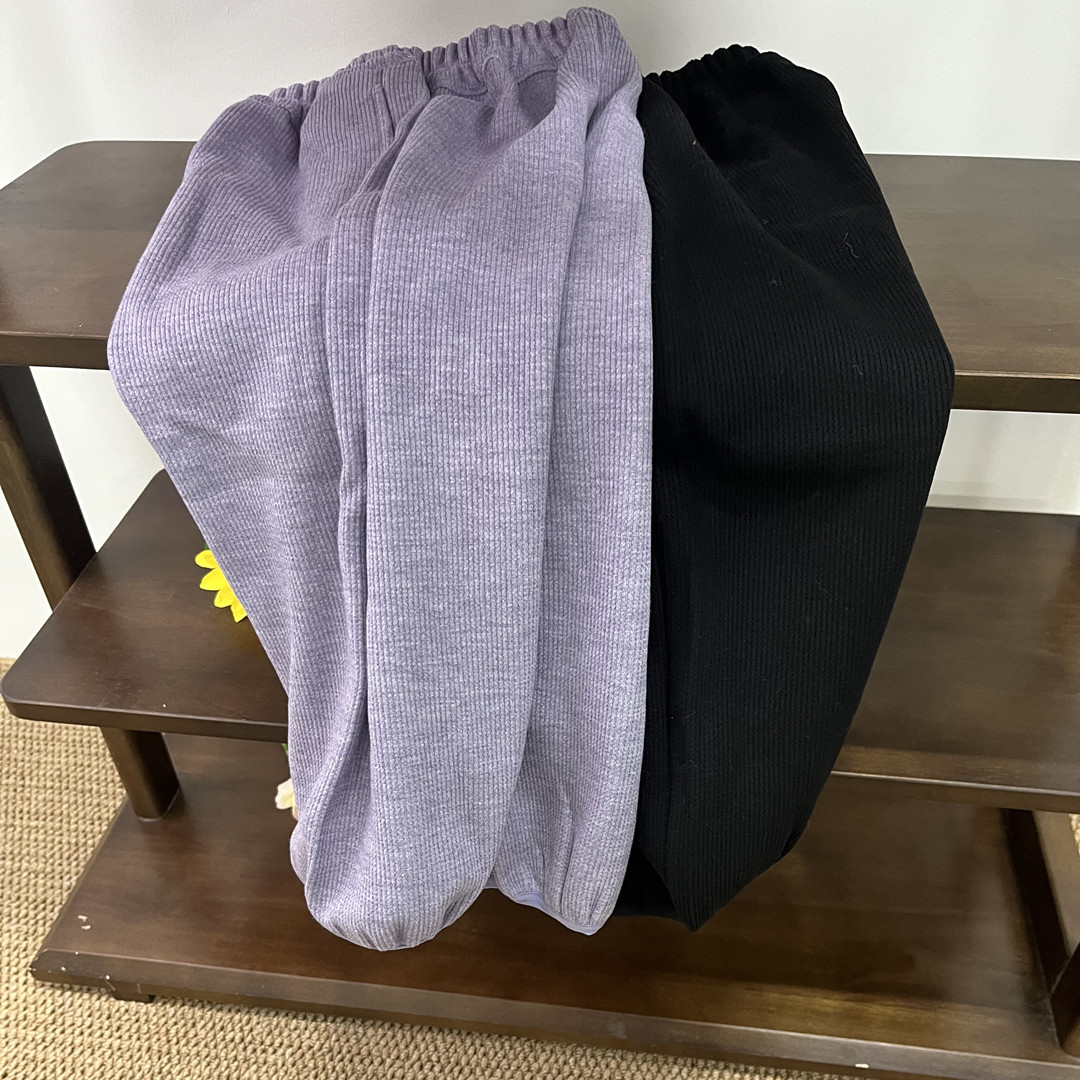 韩版童装童装冬季新款儿童复古洋气加绒收脚裤男女童灯芯绒灯笼裤