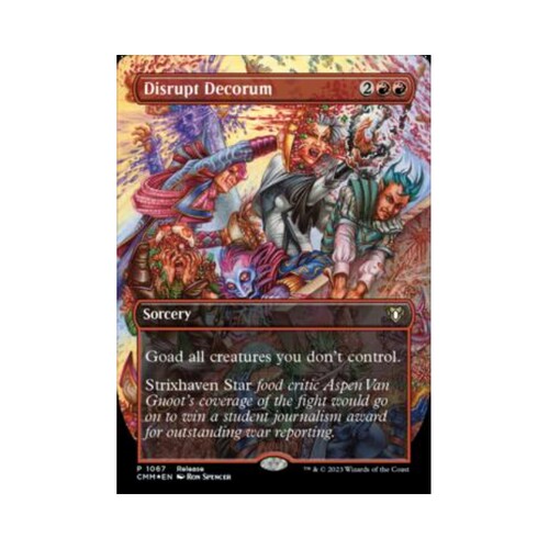 呆呆龙卡牌 万智牌 礼数不周 简中 异画 闪 指挥官大师 红色 金