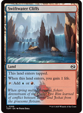 万智牌 鞑契 龙岚录 Swiftwater Cliffs 急流山崖