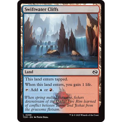 万智牌 鞑契 龙岚录 Swiftwater Cliffs 急流山崖