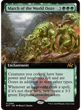 万智牌 流浆行进 March of the World Ooze 英文 平/闪 乙太漂移