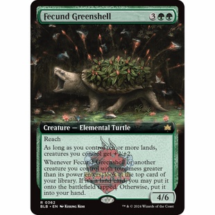 呆呆龙 万智牌 扩画 生机翠壳龟 Fecund Greenshell 0362 平/闪