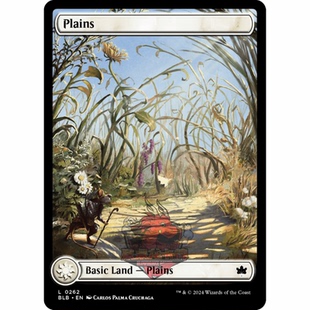 万智牌 基本地 大画地 平原  Plains 平/闪 BLB 斑隆洛