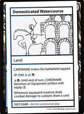 呆呆龙卡牌 万智牌 Domesticated Watercourse