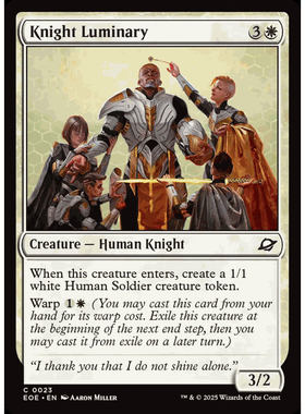 呆呆龙 万智牌 光辉骑士 Knight Luminary 域平/闪 虚空边域 EOE