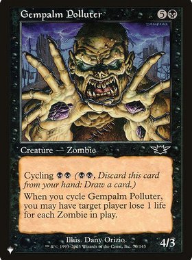 呆呆龙卡牌 万智牌 英文 the list 晶掌污者 黑色 铁