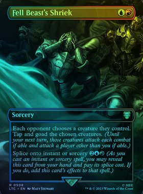 万智牌 闪 Fell Beast's Shriek 英文 魔戒节假日版 多色 金