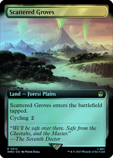 呆呆龙卡牌 万智牌 闪 星散树丛 扩画 潮涌 英文 神秘博士 地 金