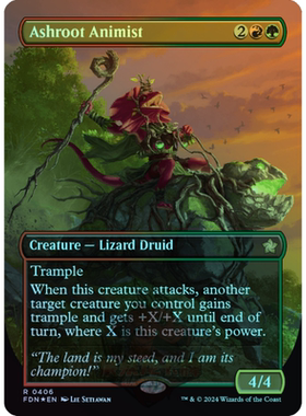 烬根物灵师 Ashroot Animist 异画 法术力闪 基石构筑 FDN 多色